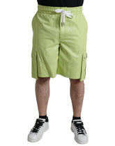 Dolce & Gabbana Light Green Cotton Men Cargo Bermuda Shorts -   -  Dolce & Gabbana.